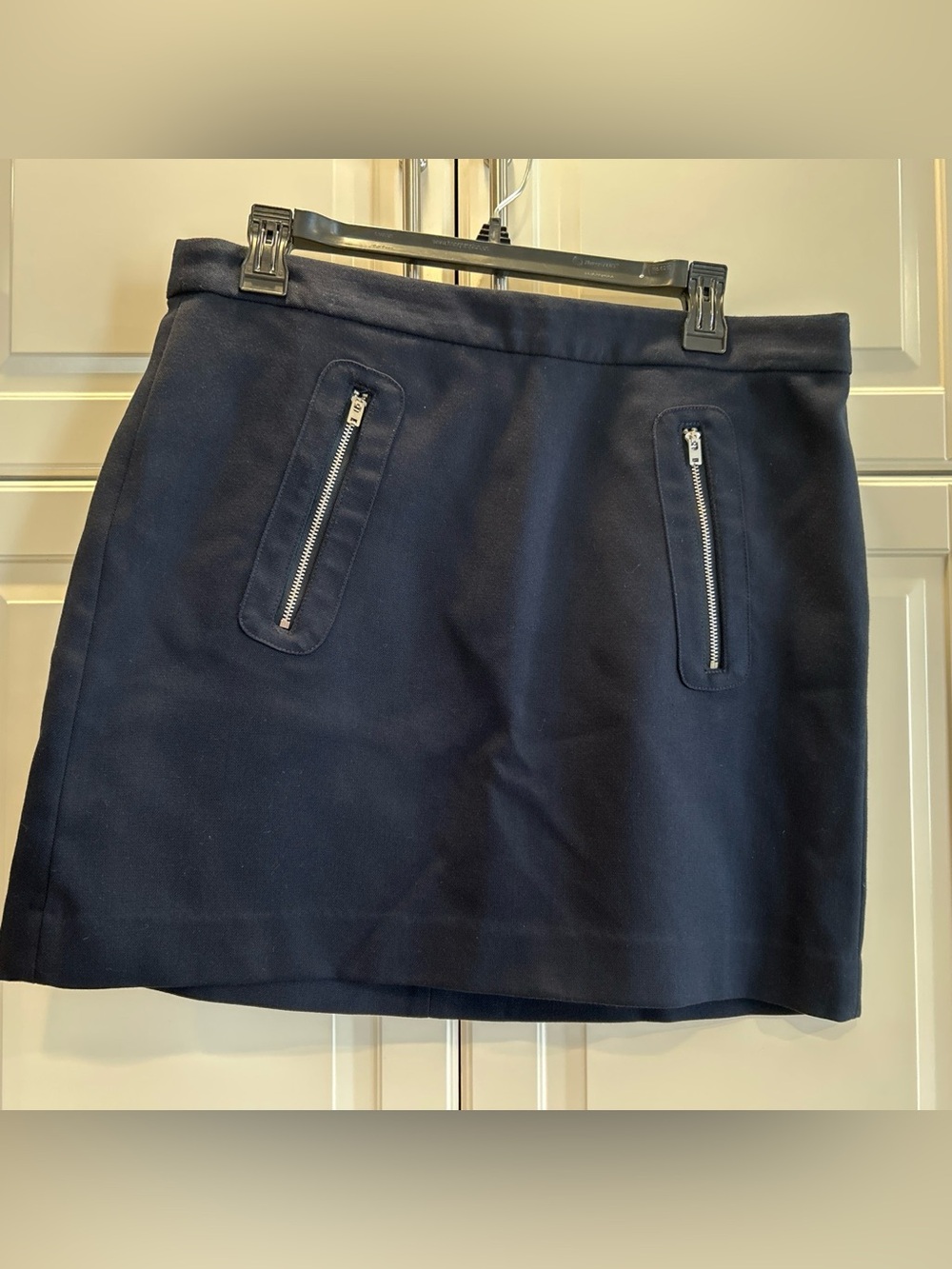 GAP Navy Blue Mini Skirt with Front Zippers